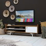 Hanah Home Soporte para TV Ticaba Roble y blanco